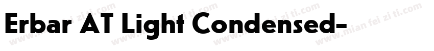 Erbar AT Light Condensed字体转换